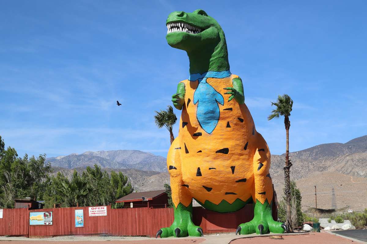 El Sr. Rex se eleva 65 pies sobre el desierto.