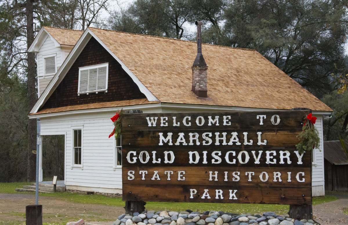 Una vista del Parque Estatal Marshall Gold Discovery.