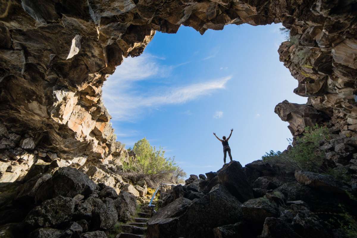 Monumento Nacional Lava Beds en California.