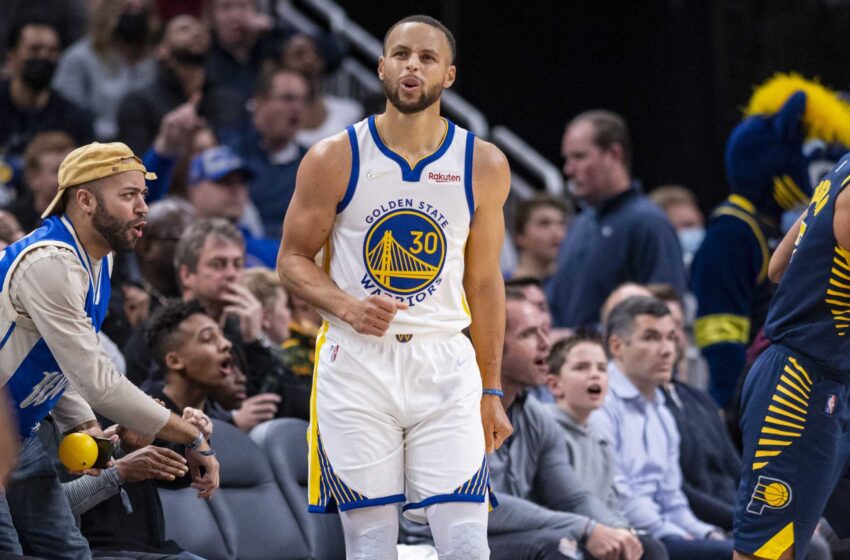  Curry no alcanza el récord, pero lleva a los Warriors a superar a los Pacers