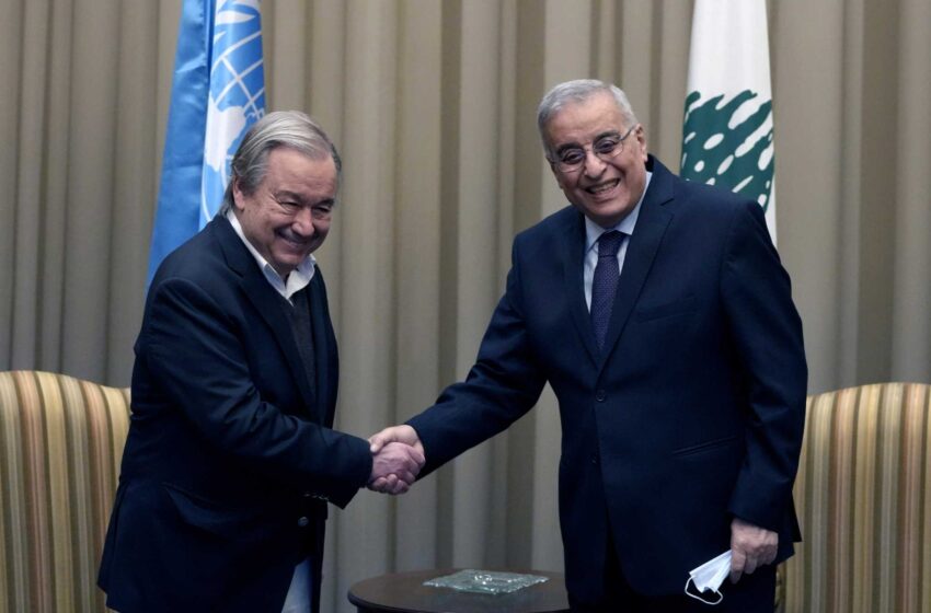  El líder de la ONU realiza una visita de solidaridad al Líbano, país afectado por la crisis