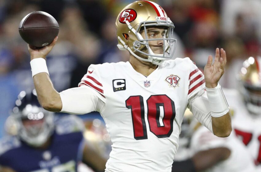  Garoppolo en duda con los 49ers por lesión en el pulgar