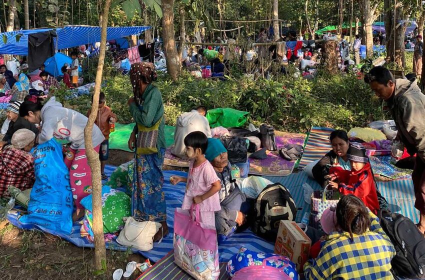  Los combates en Myanmar obligan a 4.200 personas a huir a Tailandia