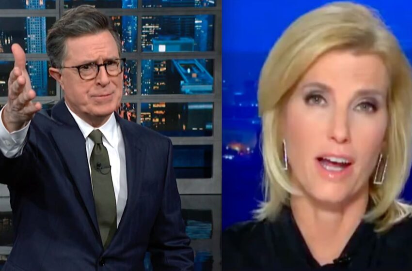  Stephen Colbert destruye a Laura Ingraham de Fox News por los textos del motín del Capitolio