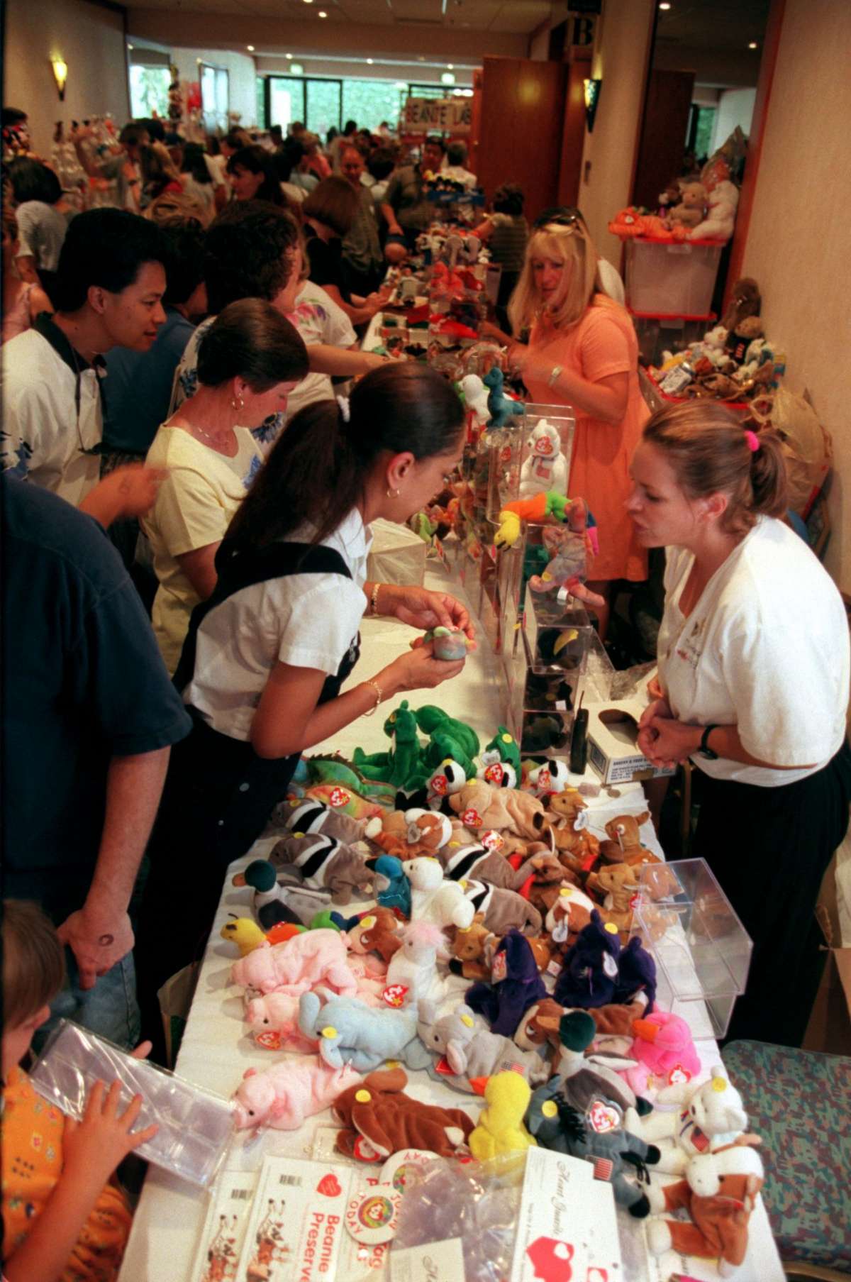 Los coleccionistas y entusiastas acudieron al Pacific Hotel en Anaheim el 12 de julio de 1998 para comprar y vender Beanie Babies. Por lo tanto, muchas personas asistieron al evento en el que los bomberos tuvieron que cerrar temporalmente las puertas.