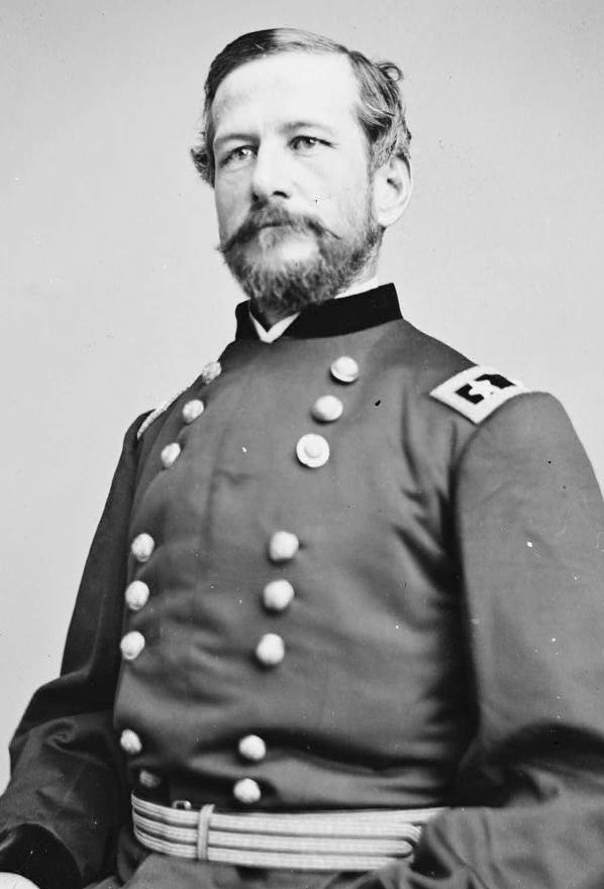 Retrato del mayor general Alfred Pleasonton, oficial del Ejército Federal y general del ejército de la Unión. Dio su nombre a Pleasanton, California.