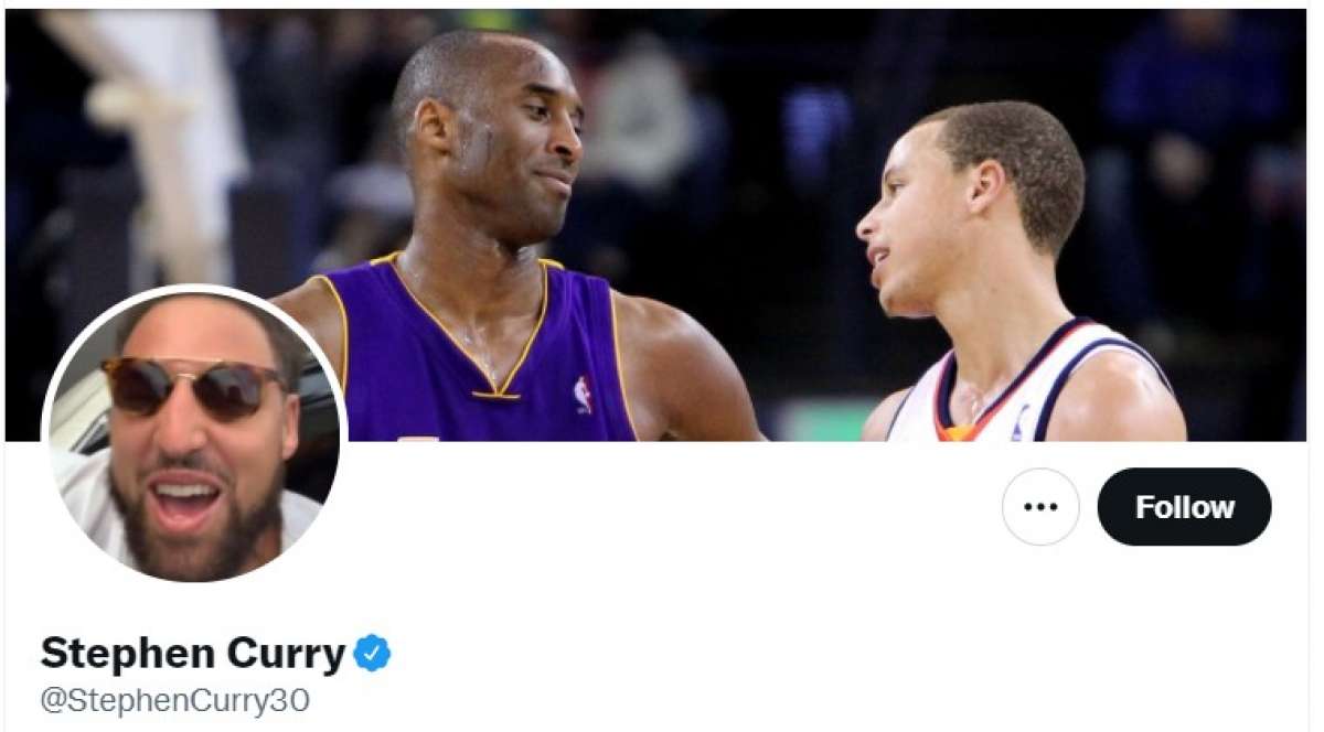 Una captura de pantalla del 9 de enero de 2022 del avatar de Twitter de Steph Curry.
