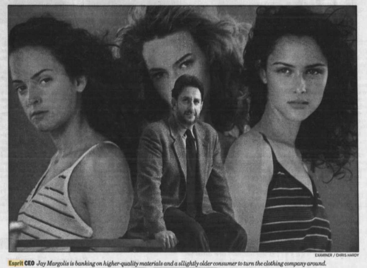 Una foto del San Francisco Examiner de 1996 del entonces director ejecutivo de Esprit, Jay Margolis.