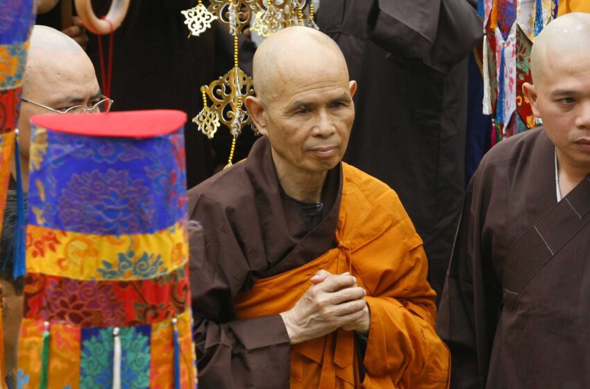  Thich Nhat Hanh, influyente monje budista zen, muere a los 95 años