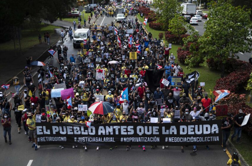  Crecen las protestas en Puerto Rico en medio de la demanda de mayores salarios