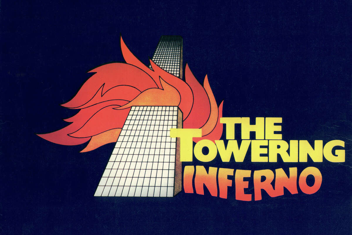 Arte de la película de 1974 "The Towering Inferno". 