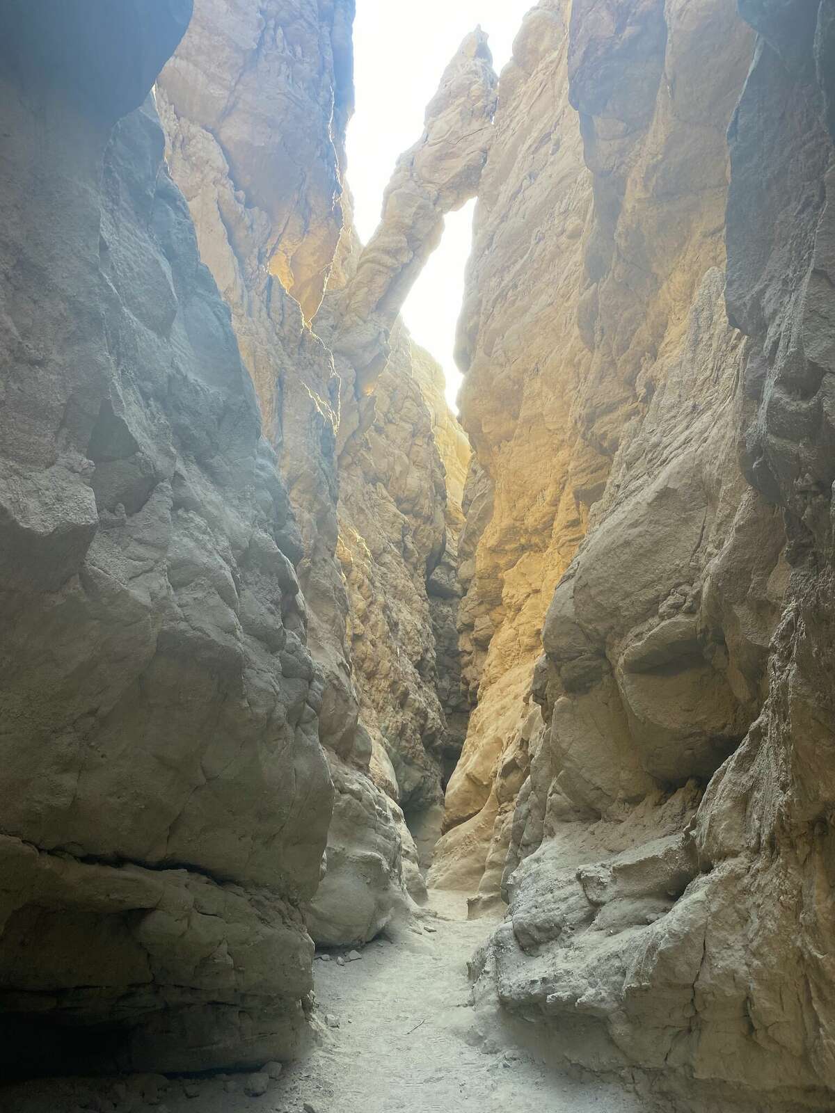 Un arco dentro de The Slot en Anza-Borrego State Park.