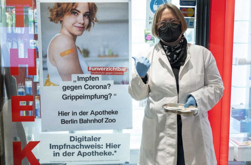  Alemania estudia la posibilidad de flexibilizar las normas sobre COVID; las farmacias ofrecerán vacunas