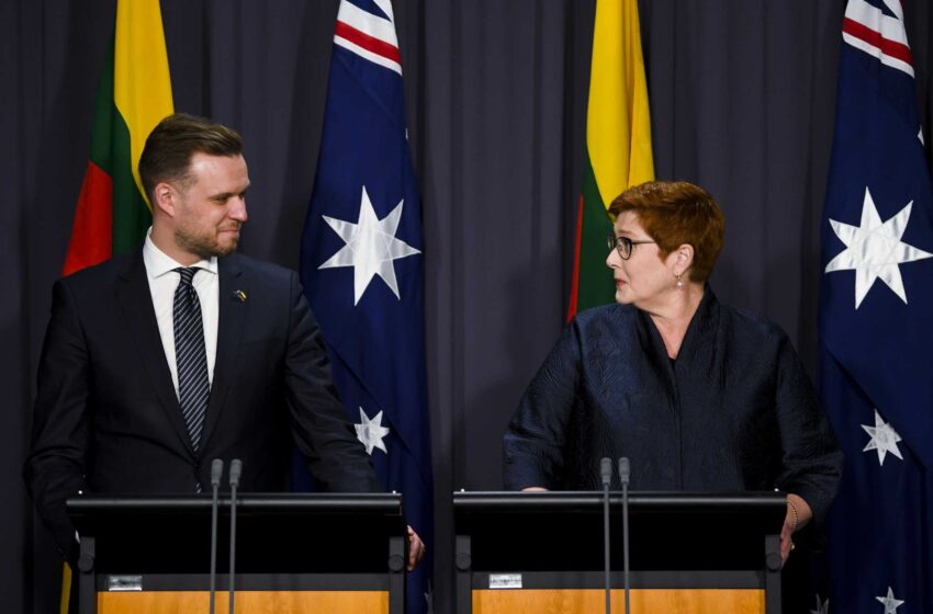  Australia y Lituania se unen contra la coacción económica china