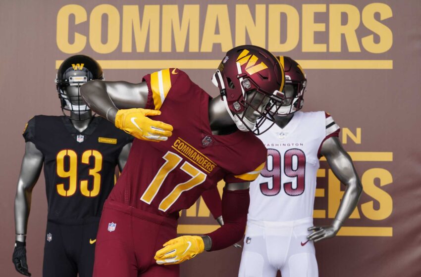  El equipo de la NFL de Washington presenta su nuevo nombre como Commanders