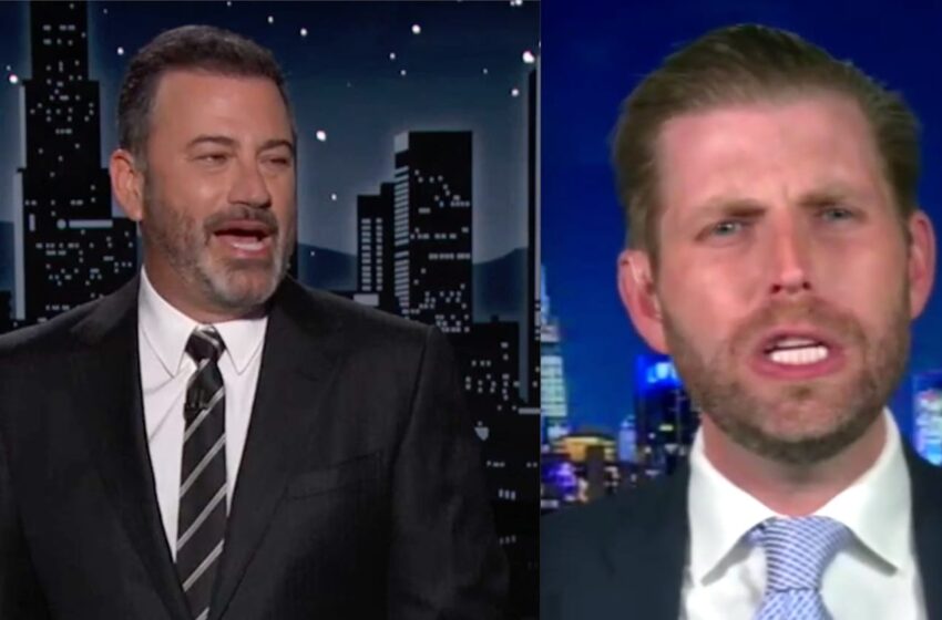  Jimmy Kimmel se burla de Eric Trump por ser menos ‘masculino’ que Ivanka