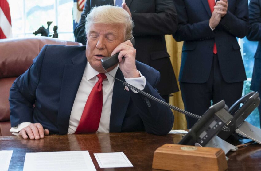  Los registros obtenidos por el panel del 6 de enero no enumeran las llamadas de Trump