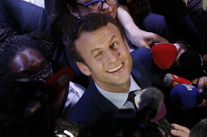  Macron, sin ser candidato pero ya en campaña para la reelección