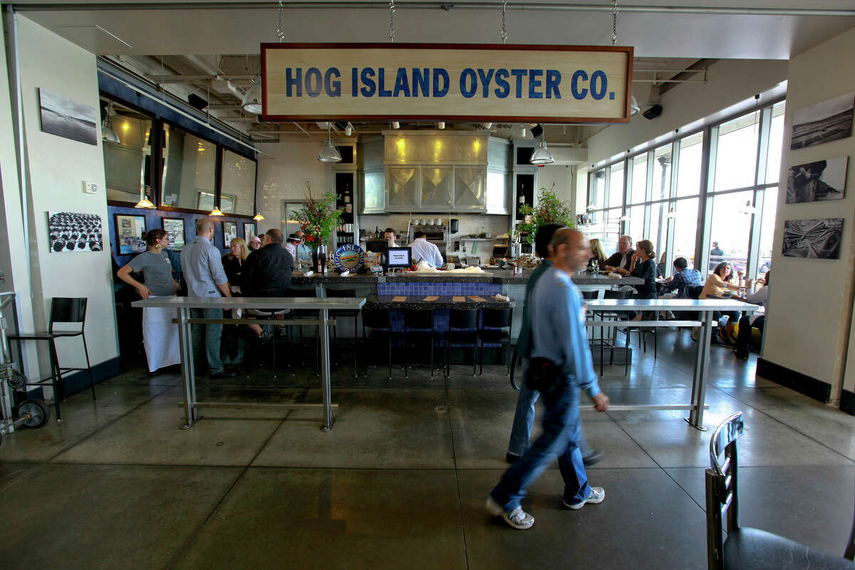 Ubicación satelital del Ferry Building de Hog Island Oyster Co. en 2009. 