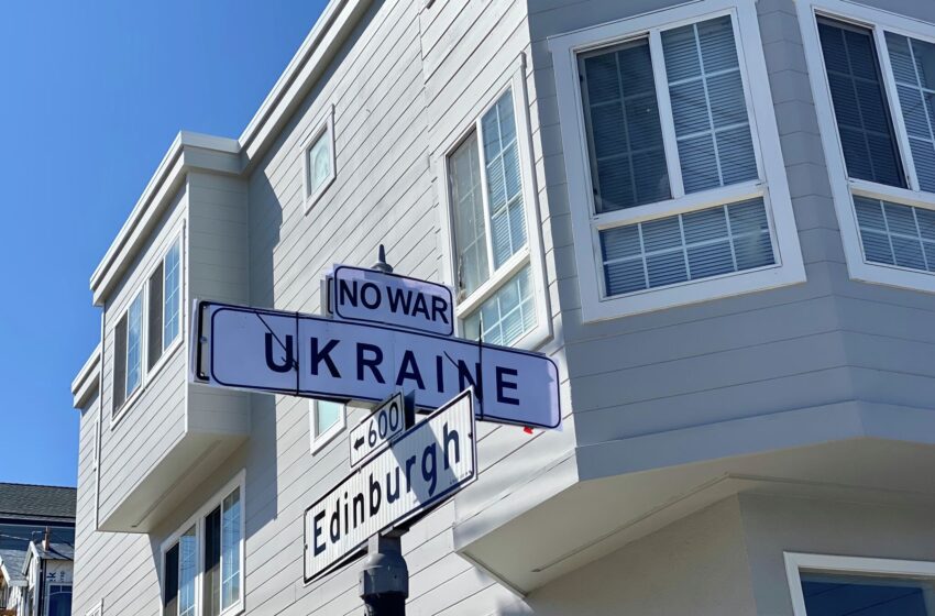  Calle de San Francisco ‘renombrada’ en protesta por Rusia