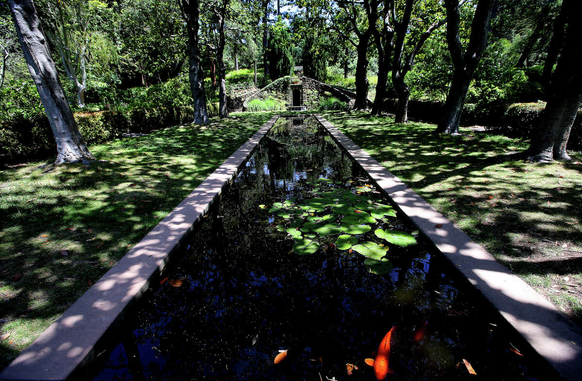 El jardín formal y la piscina de reflexión fotografiados el 18 de mayo de 2016.