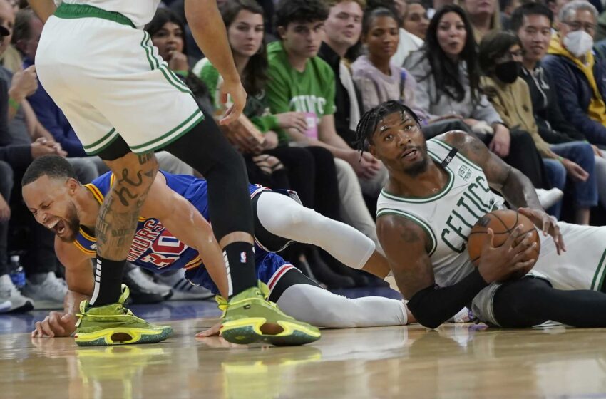  Curry se lesiona el pie izquierdo en la derrota de los Warriors ante los Celtics