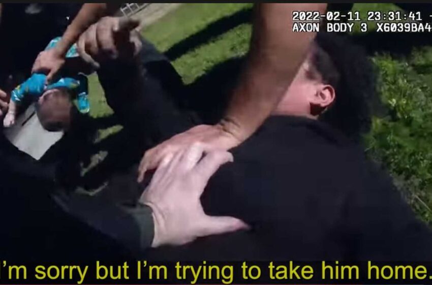 El hombre abordado por la policía de Los Ángeles tras una persecución llevaba a su bebé en brazos