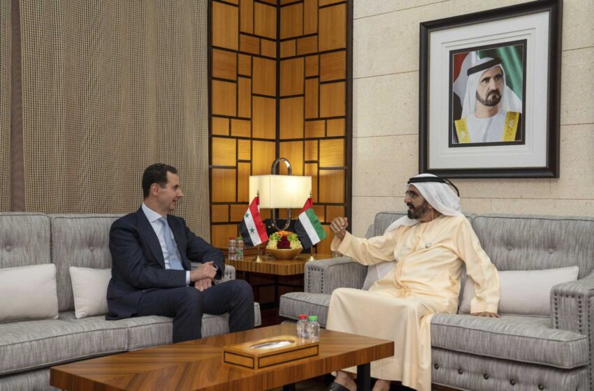  El presidente sirio Assad visita los Emiratos Árabes Unidos, primer viaje al país árabe desde la guerra
