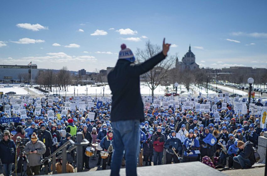  En la huelga de Minneapolis, los profesores dicen que los niños no están bien