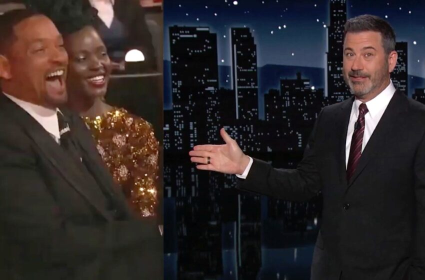  Jimmy Kimmel clava a Will Smith por reírse del chiste de Chris Rock antes de abofetearlo