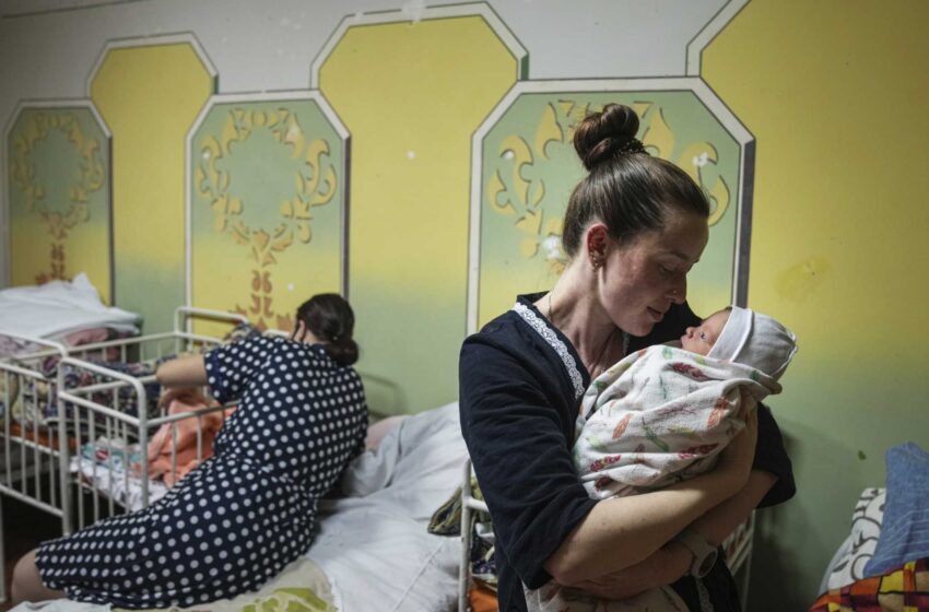  La maternidad ucraniana se traslada al sótano para refugiarse