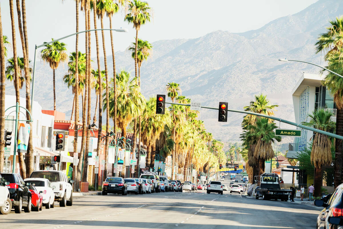 El centro de Palm Springs, California.