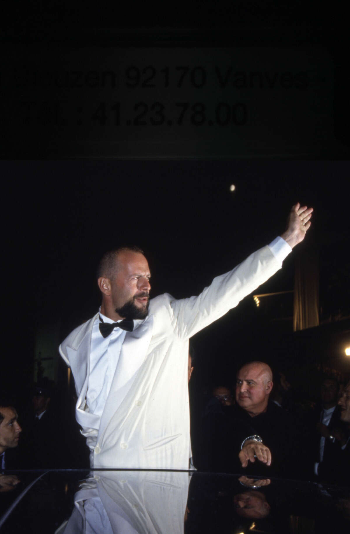 Bruce Willis en el Festival de Cine de Cannes en 1994 por "Pulp Fiction".