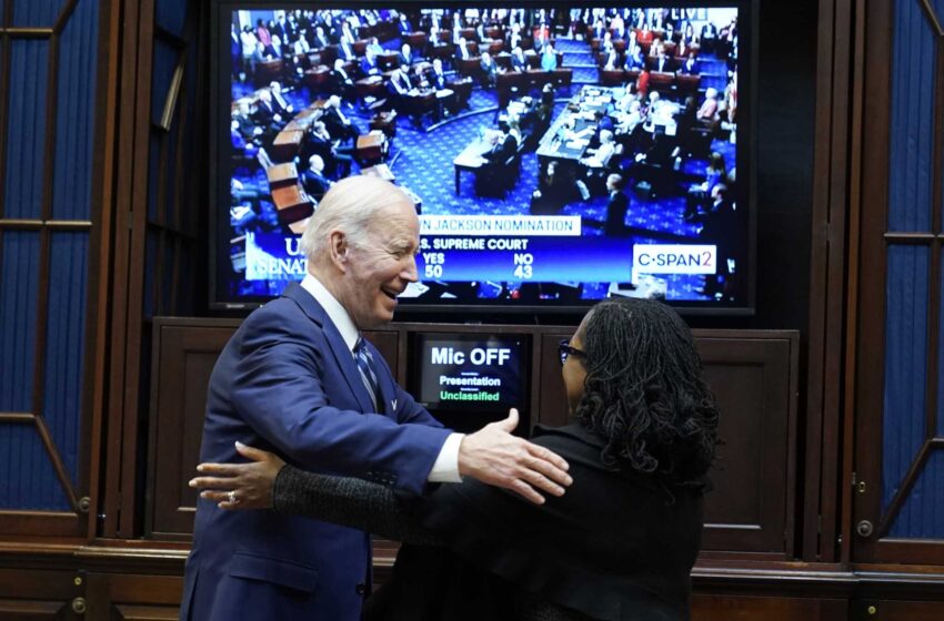  La confirmación de Jackson cierra el círculo de la historia política de Biden