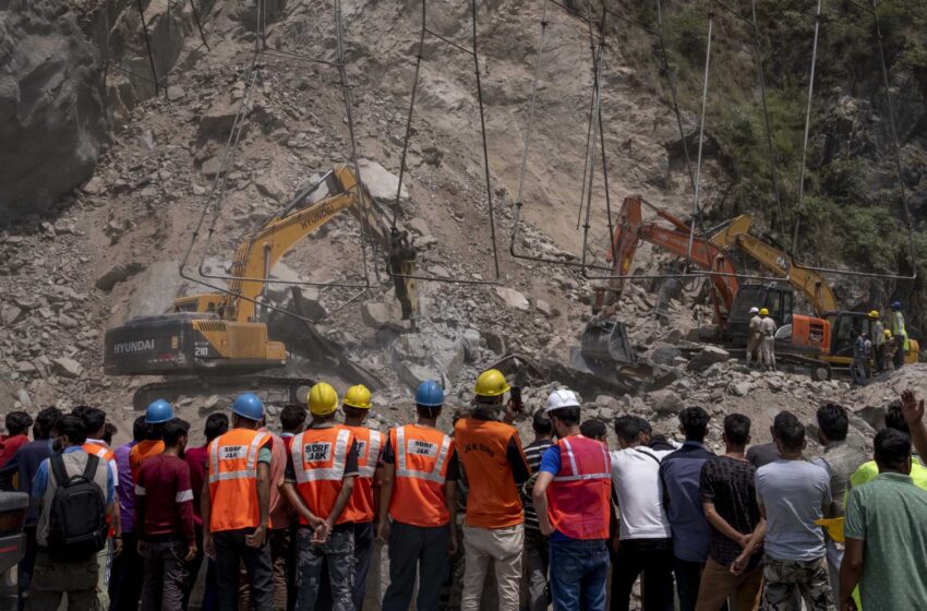  1 muerto y 9 desaparecidos tras el derrumbe de un túnel en Cachemira