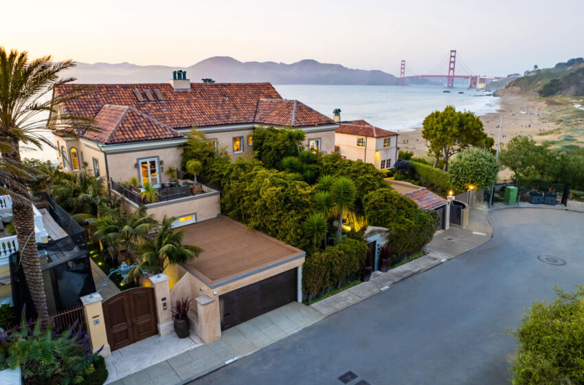  Antigua casa de Sharon Stone, la primera construida en el vecindario Sea Cliff de San Francisco, a la venta
