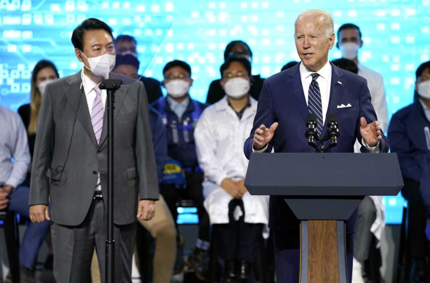  Biden: La planta de chips coreana es un modelo para profundizar en los lazos con Asia