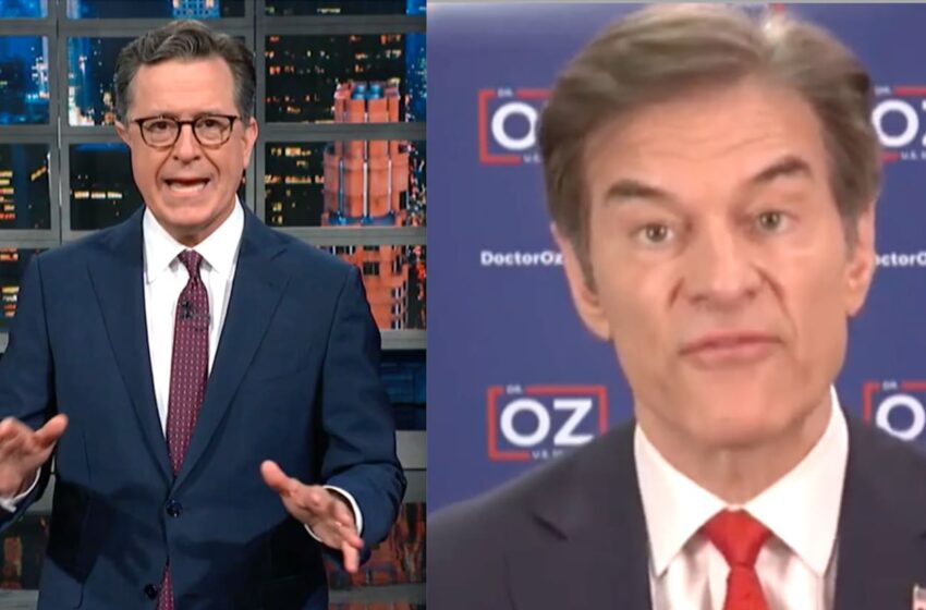  Colbert se burla del Dr. Oz por presumir de que Trump se cree inteligente