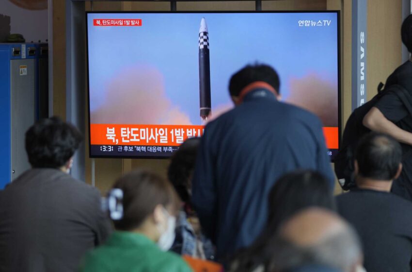  Corea del Norte dispara un misil balístico en medio de una creciente animosidad