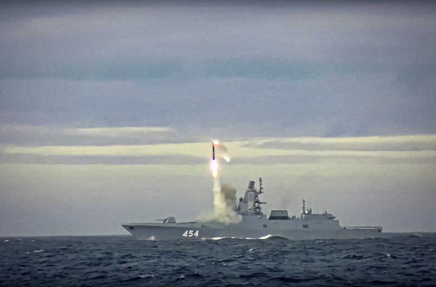  Rusia prueba su último misil hipersónico Zircon