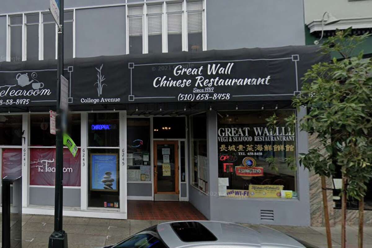 El restaurante chino Great Wall, ubicado en 6247 College Ave. en Oakland, ha cerrado después de 30 años. 