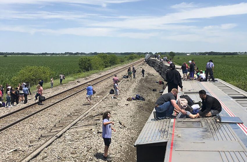  3 muertos y decenas de heridos en un accidente de tren de Amtrak en Missouri