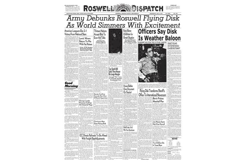  El ‘Despacho’ de 1947 ofrece otra mirada al incidente OVNI
