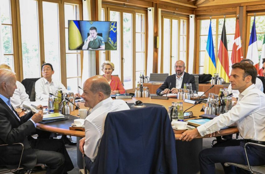  Los líderes del G-7 se reúnen con Zelenskyy y preparan una nueva ayuda para Ucrania