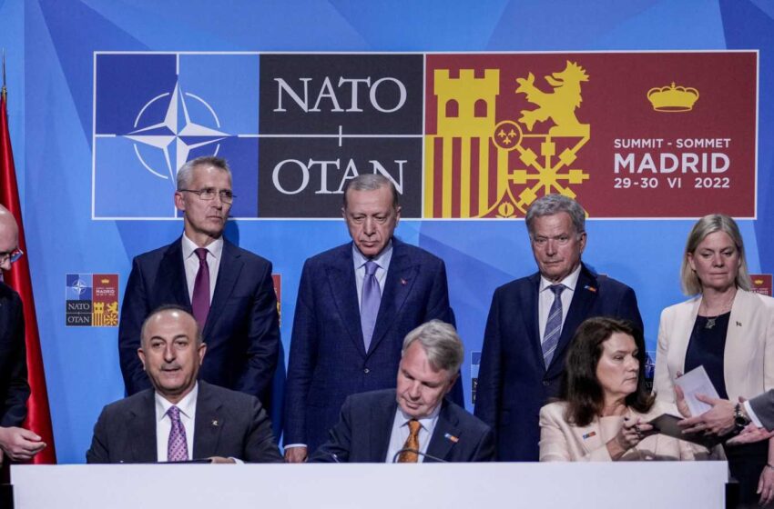  Turquía levanta sus objeciones al ingreso de Suecia y Finlandia en la OTAN