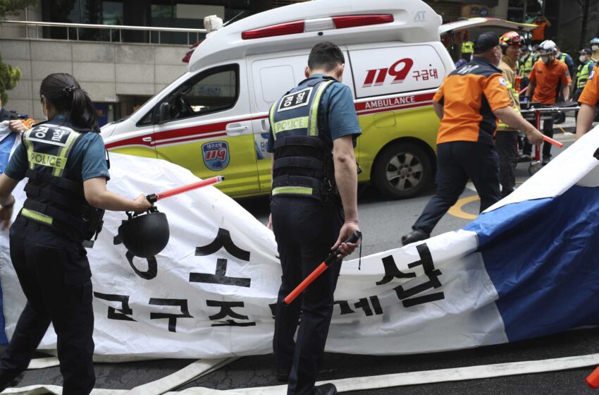  Un incendio en un edificio de oficinas en Corea del Sur causa al menos 7 muertos
