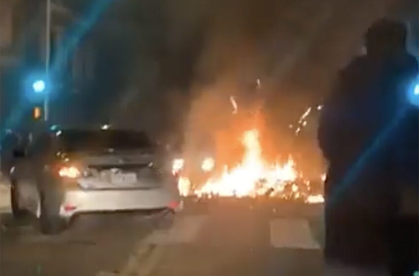  La policía de San Francisco dice que una multitud ‘hostil’ arrojó fuegos artificiales y botellas de vidrio a los oficiales durante las celebraciones del 4 de julio