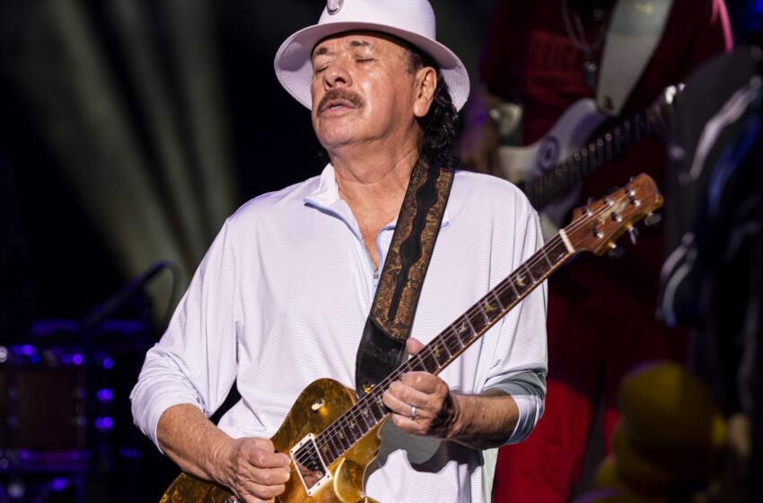  Carlos Santana se derrumba en el escenario en pleno concierto: “Rezad por él