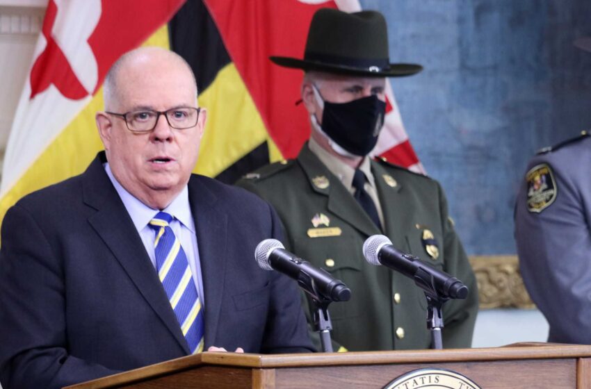  Hogan ordena a la policía suspender la norma de portación de armas de Maryland