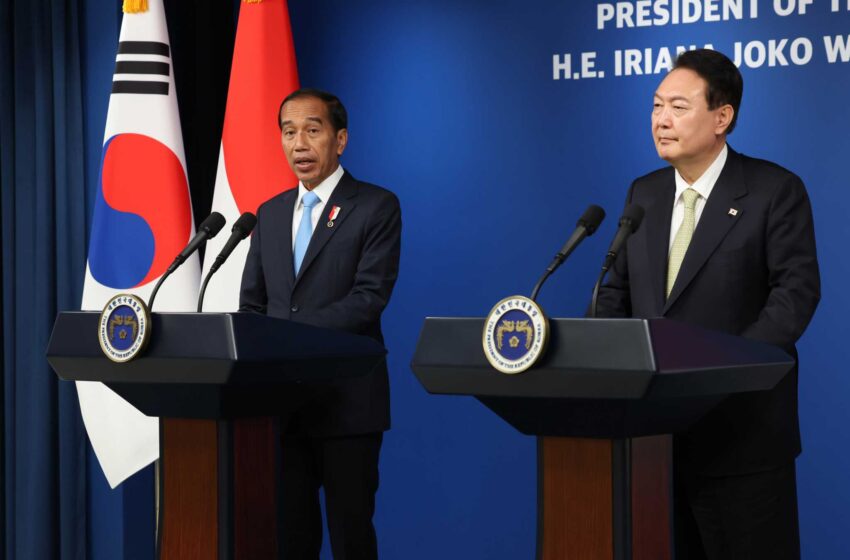  S. Los líderes de Corea e Indonesia acuerdan impulsar los lazos económicos